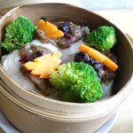 中華ダイニング SCENT - セイロ蒸しランチ（ハモと豆腐の梅肉ソース蒸し）