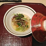 分とく山 - アイナメの沢煮　出汁とアイナメの旨みを野菜の優しさが包んで優しい一品でした。