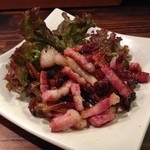 サッチモ - H.26.9.20.夜 しめじとパンツェッタのソテー 380円