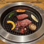 アレンモク - 炭火焼で美味しくいただきました。