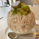 かき氷とパフェmikaku - 青いちじくはとても珍しくトロトロでとても甘くほんとに美味❣️