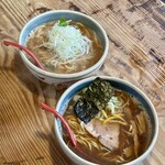 中華そば 螢 - どちらも甲乙付け難いです∑(ﾟДﾟ)