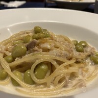 銀座イタリアン Fabi's  - ツナと枝豆のクリームパスタ