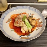 中目黒 若狭 - 〈チェジュ島の太刀魚と鮑の煮付け〉