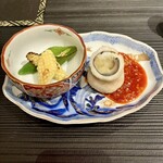 中目黒 若狭 - 〈チェジュ島のハモと茄子のお料理〉