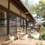 ののカフェ - 縁台風景 ののカフェ 2014/9/21