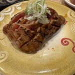 回転寿し トリトン 池袋東武店 - 炙りまぐろステーキ