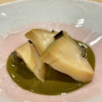 鮨結う遥 - ⑬ （追加）蒸し鮑 鮑肝ソース
