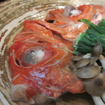 零 - 金目鯛のカブトの酒蒸しアップ