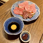 和牛焼肉成城大臣 - 天国コース、タレ盛り枠2人分