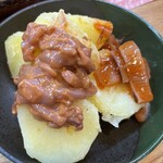 吉井川 - ジャガイモ塩辛乗せ