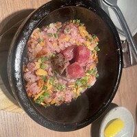京焼肉 新 先斗町店 - 石焼ガーリックライス
