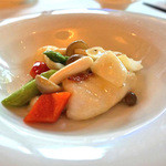 香桃 - 白身魚と茸の炒め