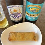 点心・中華 春夏秋冬 - 春巻きとビール