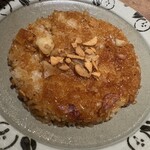 焼肉ハウス大将軍 - ガーリックライス 皿が汚れていたと作り直し？？してくれた