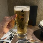 焼肉ハウス大将軍 - 生ビール  沁みたわ〜w