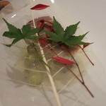 レストラン ラッセ - 26年9月　サワラとカラスミの炭火焼き