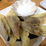 旬を大事に茗荷の天ぷら♪