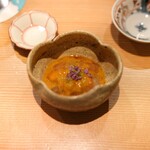 東麻布 天本 - ボタン海老うに紹興酒漬け