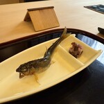 山玄茶 - 今年初の鮎ちゃん。小ぶりだけど旨みがギュッ。