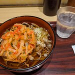 そばの花 - 紅生姜かきあげそば(温)