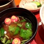 天ぷら 川辰 - 味噌汁