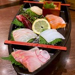 佐渡島へ渡れ - 刺身六点～大漁盛り～￥1,680　2025.6.10