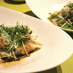 龍の翼 - 紅油水餃子（特製紅油掛けスープなし水餃子）2014.09