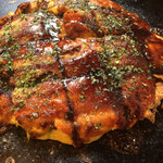 Okonomiyaki Haru - 焼き上がったアメリカンミックス