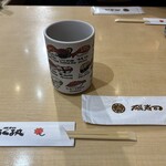 磯寿司 くるくる丸 - テーブルのセット