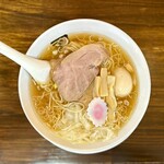 煮干らー麺 カネショウ 新検見川店 - ワンタン麺中盛、味玉サービス