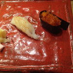 伊勢鮨 - カジカ卵と 海老