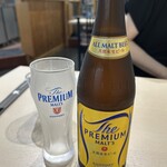 小山竹末食堂 - 本日妻の2本目のビールは中瓶の"プレミアムモルツ"です☆