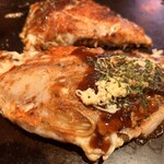 うまいもん横丁 FC加古川別府店 - 大阪風豚チーズもだんのもちトッピング