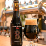 CAFE 6868 - OKAYAMA JIMOTO BEER 086
♯8  お肉が美味しい県北部の都市、津山市をイメージしたスタウト。
香り豊かなチョコレートモルトのコク深くもスッキリ飲みやすい黒ビールになっています！

