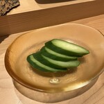 浅草壽司清 - 自家製キュウリの糠漬け