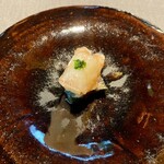 茶禅華 - 紹興鮑蝦： 鮑と甘海老の紹興酒漬け