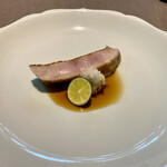 茶禅華 - 炭烤鮮魚： 金目鯛の炭火焼