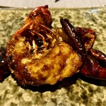 茶禅華 - 陰陽龍蝦②： オマール海老の唐辛子炒め