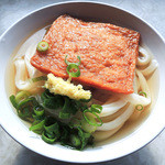 手打うどん たむら - かけ+お揚げ