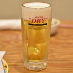 居酒屋やぐら - 生ビール・中（５５０円）２０２５年７月