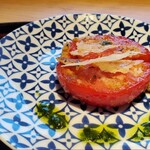 銀座 青天 - トマト香草パン粉焼き　ジュノベーゼ