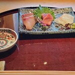 銀座 青天 - お刺身盛り合わせ