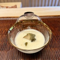 緒方 - 蒸し鮑　長芋のすり流し