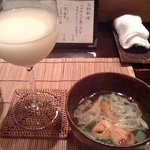 両川 - 「はなおしろい」とお通し