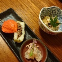 近江牛専門店 れすとらん 松喜屋 本店 - 小鉢と前菜。