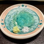 天ぷら もっこす - 本山葵と塩