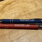 天ぷら もっこす - 店主さんの心遣いでいただいたボールペン✨嬉しいサービスに感激！