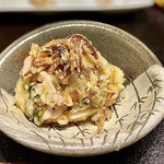 天ぷら もっこす - 茨城鹿島の蛤。殻ごと天ぷらにし身を絡めたリゾット風にした逸品✨玉ねぎづくし（バター炒め・素揚げ・発酵・蒸し）が麗しの共演✨素晴らしい♡