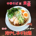 中華そば 東雲 - 激辛冷やしネギ台湾パクチー